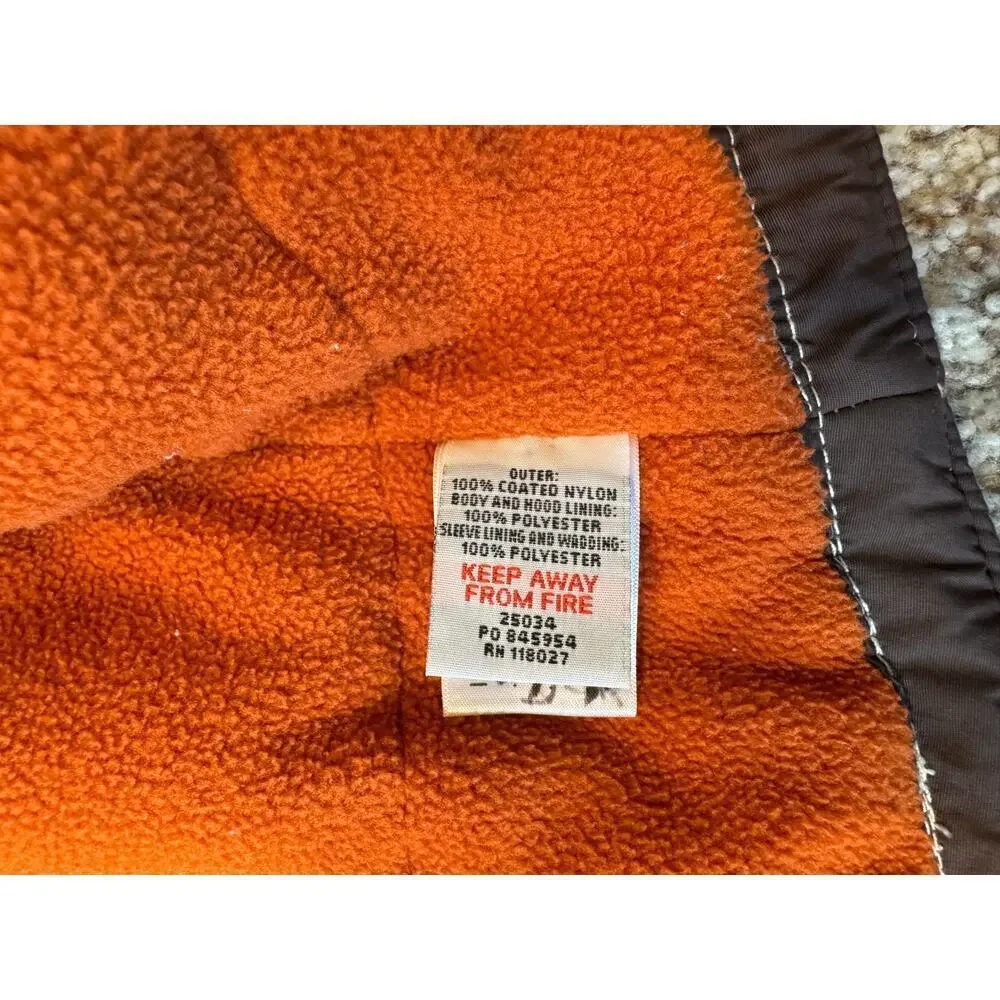 Mini Boden Winter Coat, Boys size 2T-3T, Brown & Orange